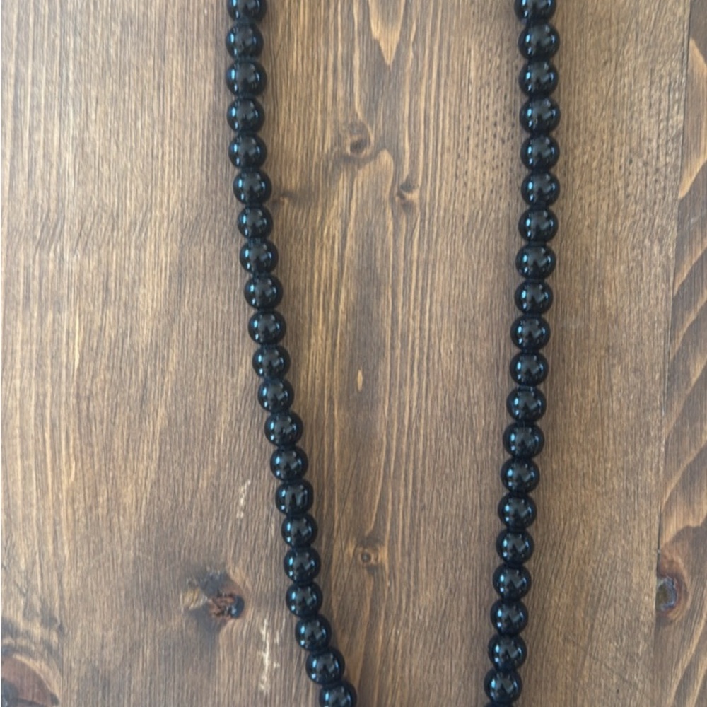 Tiffany & Co Onyx Beaded Necklace - Picture 4 of 7